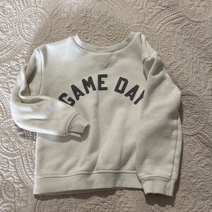 Kids Cream 'Game Day' Sweatshirt